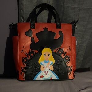 Loungefly Red and Black Alice Tote